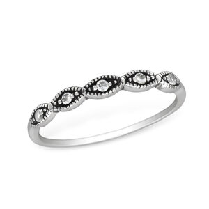 OLIVIE Stříbrný prsten se zirkony 1233 Velikost prstenů: 8 (EU: 57-58) Ag 925; ≤0,9 g.