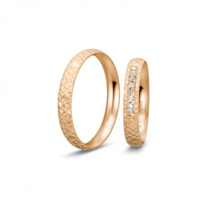 BREUNING zlaté snubní prsteny BR48/04979RG+BR48/04980RG