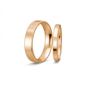 BREUNING zlaté snubní prsteny BR48/50111RG+BR48/04718RG
