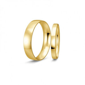 BREUNING zlaté snubní prsteny BR48/50113YG+BR48/04719YG