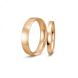 BREUNING zlaté snubní prsteny BR48/50119RG+BR48/04722RG