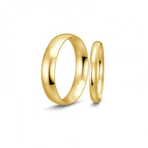 BREUNING zlaté snubní prsteny BR48/50105YG+BR48/04715YG