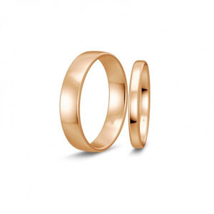 BREUNING zlaté snubní prsteny BR48/50107RG+BR48/04716RG