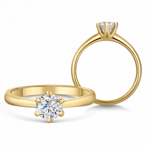 SOFIA DIAMONDS zlatý zásnubní prsten s diamantem 0,70 ct BDRB00151YG
