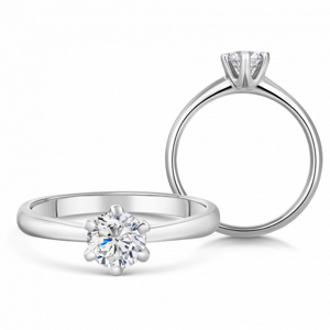 SOFIA DIAMONDS zlatý zásnubní prsten s diamantem 0,70 ct BDRB00151WG