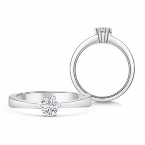 SOFIA DIAMONDS zlatý zásnubní prsten s diamantem 0,33 ct BDRB00071WG