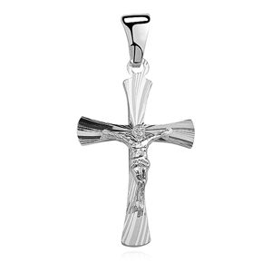 OLIVIE Stříbrný přívěsek KŘÍŽEK - JEŽÍŠ KRISTUS 1681 Ag 925; ≤1,7 g.