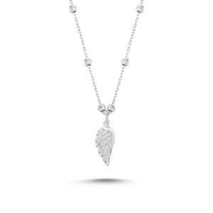 OLIVIE Stříbrný náhrdelník ANDĚLSKÉ KŘÍDLO 1721 Ag 925; ≤2 g.