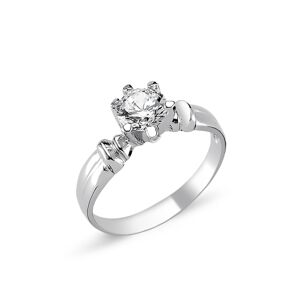 OLIVIE Stříbrný solitérní prsten CZ 1726 Velikost prstenů: 9 (EU: 59-61) Ag 925; ≤2,8 g.