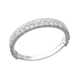 OLIVIE Stříbrný prsten se zirkony 1803 Velikost prstenů: 6 (EU: 51-53) Ag 925; ≤1,4 g.