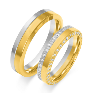 SOFIA zlatý dámský snubní prsten ZSOP-28WYG+WG