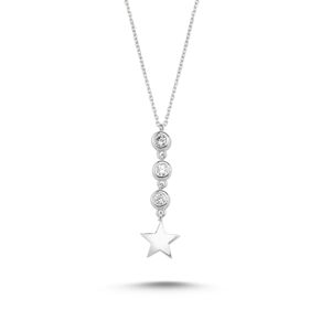 OLIVIE Stříbrný náhrdelník STAR 1887 Ag 925; ≤3,20 g.