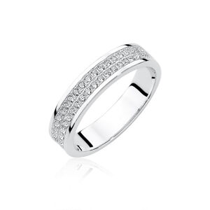 OLIVIE Stříbrný prsten se zirkony 1951 Velikost prstenů: 6 (EU: 51-53) Ag 925; ≤3,4 g.