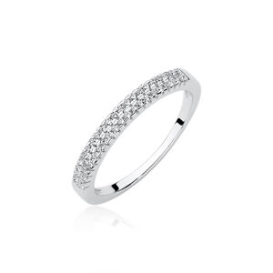 OLIVIE Stříbrný prsten se zirkony 1948 Velikost prstenů: 6 (EU: 51-53) Ag 925; ≤1,7 g.
