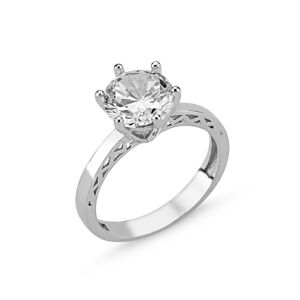 OLIVIE Stříbrný prsten se zirkonem 2072 Velikost prstenů: 6 (EU: 51-53) Ag 925; ≤3,05 g.