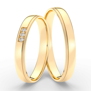 SOFIA zlatý dámský snubní prsten ML65-42/D-3WYG