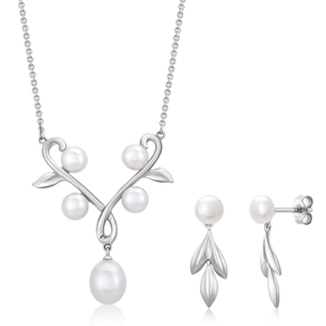 SOFIA stříbrný set náušnice a náhrdelník WWPS170389E-1+WWPS170015N-1