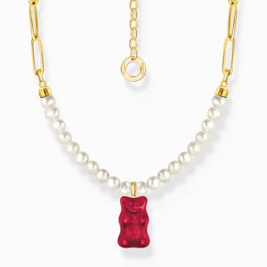 THOMAS SABO x HARIBO náhrdelník Red goldbears & pearls KE2207-430-10
