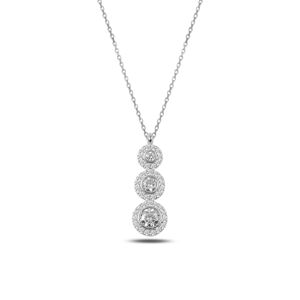 OLIVIE Stříbrný náhrdelník se zirkony 2342 Ag 925; ≤2 g.