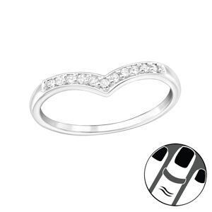 OLIVIE Stříbrný midi prsten 2498 Ag 925; ≤0,75 g.
