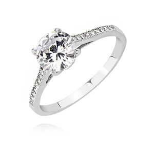 OLIVIE Stříbrný zásnubní prsten 2651 Velikost prstenů: 8 (EU: 57-58) Ag 925; ≤2,5 g.