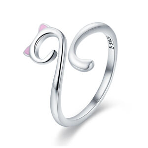 OLIVIE Stříbrný prsten KOČKA 2910 Ag 925; ≤1,4 g.
