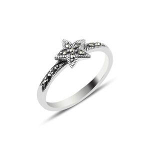 OLIVIE Stříbrný prsten HVĚZDA MARKAZIT 2868 Velikost prstenů: 9 (EU: 59-61) Ag 925; ≤2,2 g.
