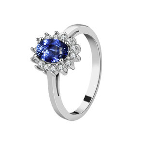 OLIVIE Stříbrný prsten SAFÍR 2970 Velikost prstenů: 7 (EU: 54-56) Ag 925; ≤2,3 g.