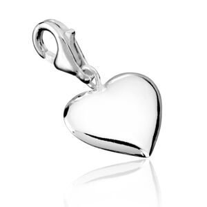 Stříbrný přívěsek 925 - pravidelné srdce